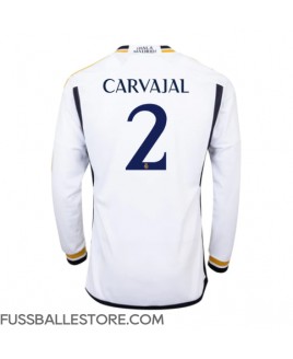 Günstige Real Madrid Daniel Carvajal #2 Heimtrikot 2023-24 Langarm